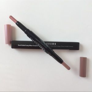 Bobbi Brown Dual Ended Long Wear Cream Shadow Stick PINK MERCURY/ NUDE BEACH